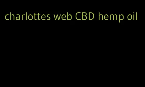 charlottes web CBD hemp oil