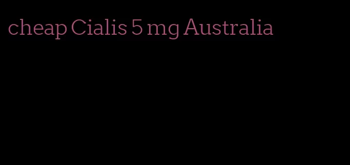 cheap Cialis 5 mg Australia