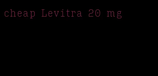 cheap Levitra 20 mg