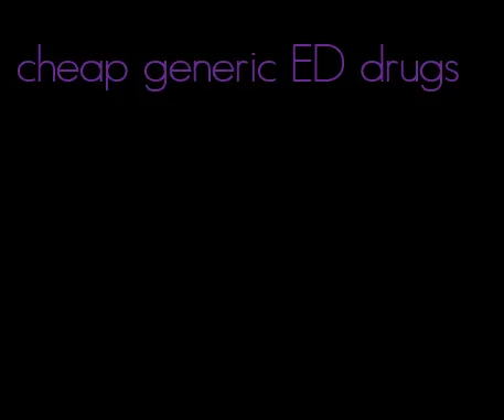 cheap generic ED drugs