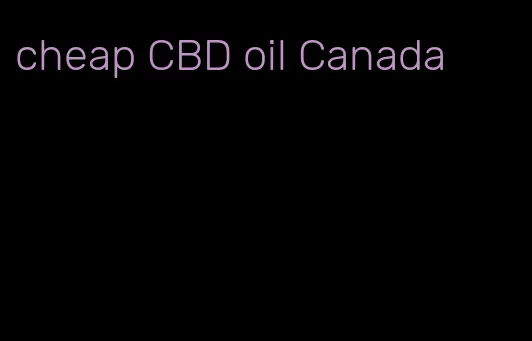 cheap CBD oil Canada