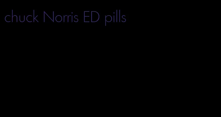 chuck Norris ED pills