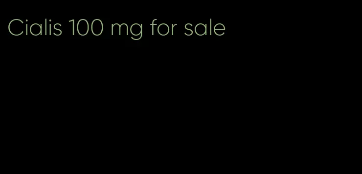 Cialis 100 mg for sale