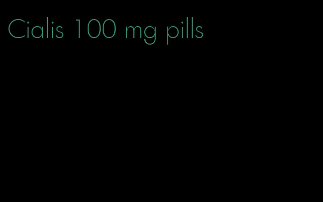 Cialis 100 mg pills