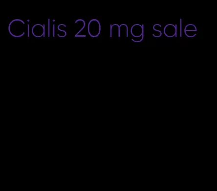 Cialis 20 mg sale