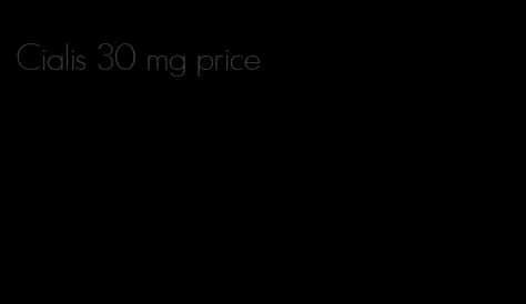 Cialis 30 mg price