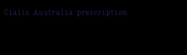 Cialis Australia prescription