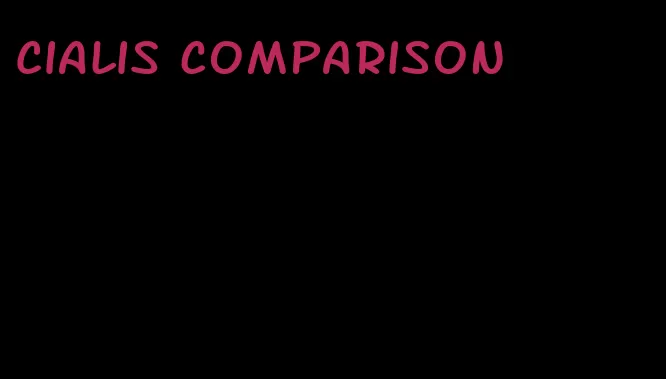 Cialis comparison