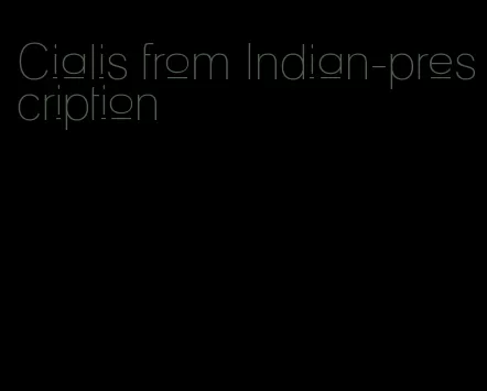 Cialis from Indian-prescription