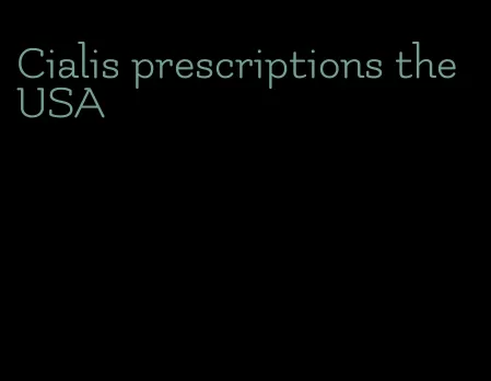 Cialis prescriptions the USA