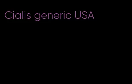 Cialis generic USA