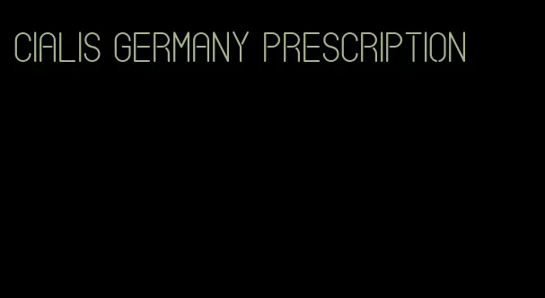 Cialis Germany prescription