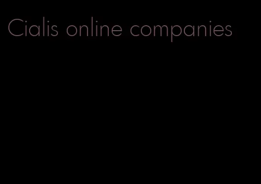 Cialis online companies