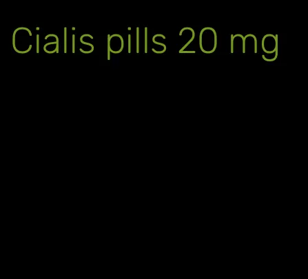 Cialis pills 20 mg