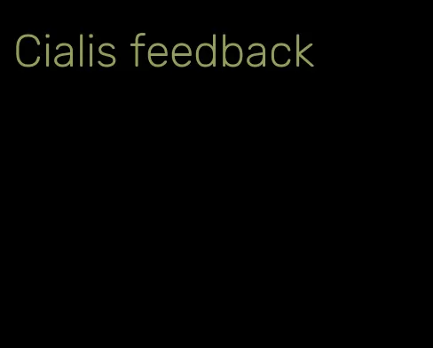 Cialis feedback