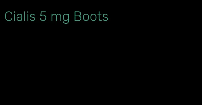 Cialis 5 mg Boots