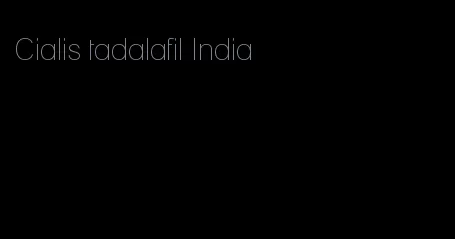 Cialis tadalafil India