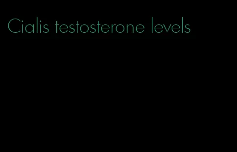 Cialis testosterone levels