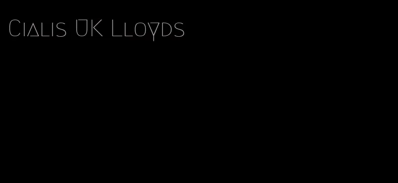 Cialis UK Lloyds