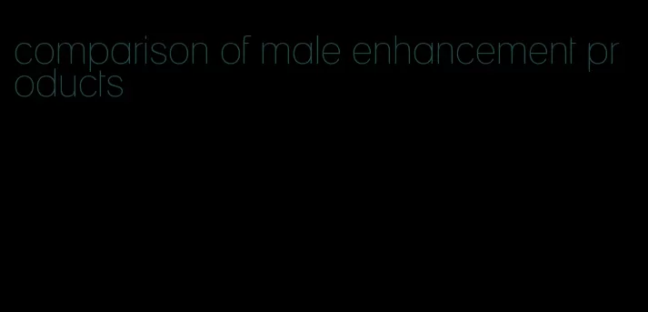 comparison of male enhancement products