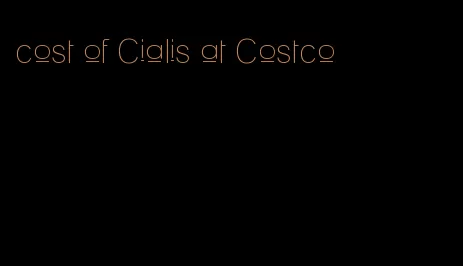 cost of Cialis at Costco