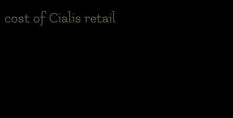 cost of Cialis retail