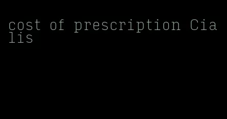 cost of prescription Cialis