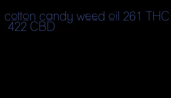 cotton candy weed oil 261 THC 422 CBD