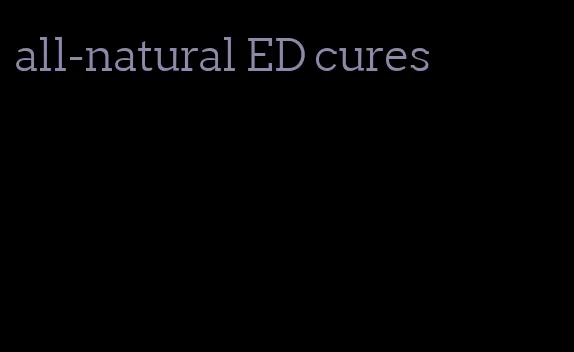 all-natural ED cures