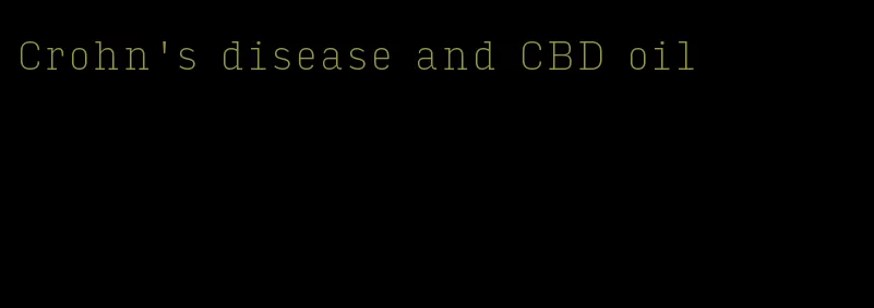 Crohn's disease and CBD oil