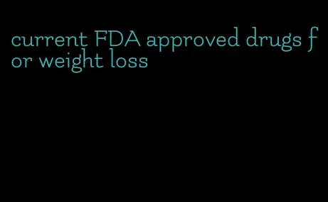 current FDA approved drugs for weight loss