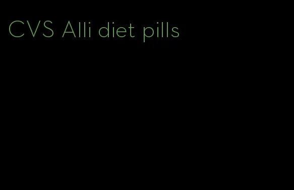 CVS Alli diet pills