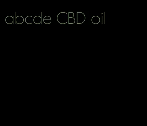 abcde CBD oil