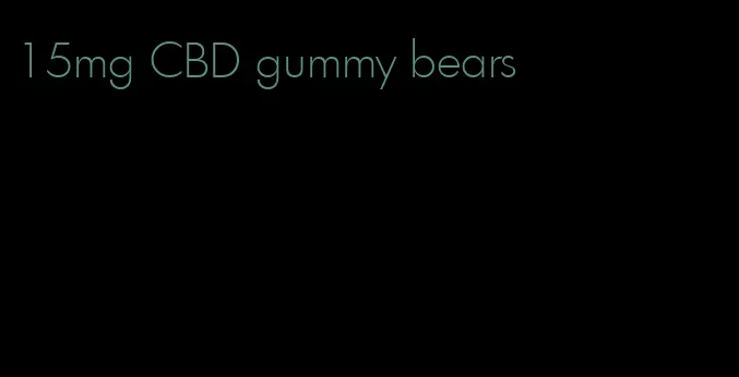 15mg CBD gummy bears