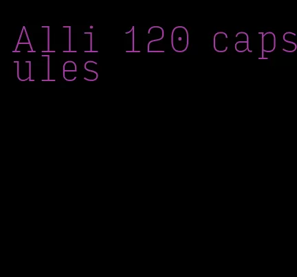 Alli 120 capsules