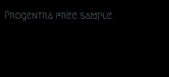 Progentra free sample