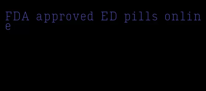 FDA approved ED pills online