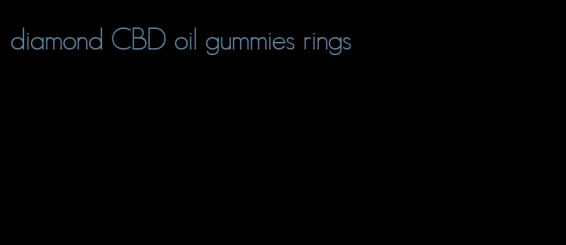 diamond CBD oil gummies rings