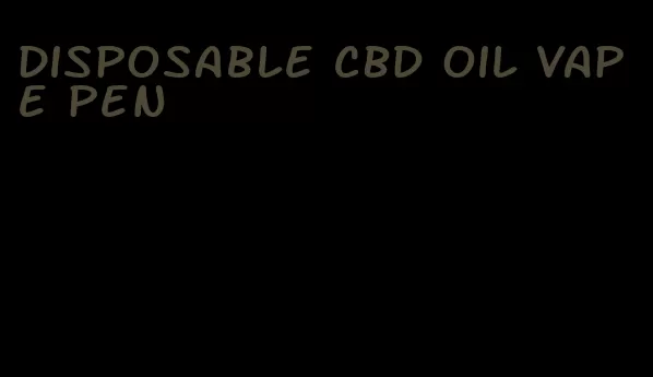 disposable CBD oil vape pen