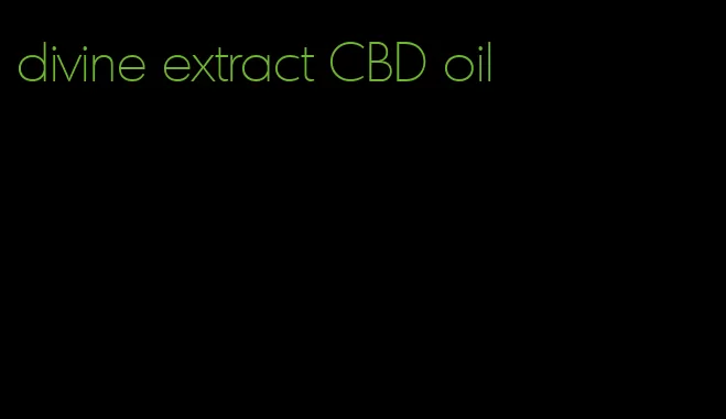 divine extract CBD oil