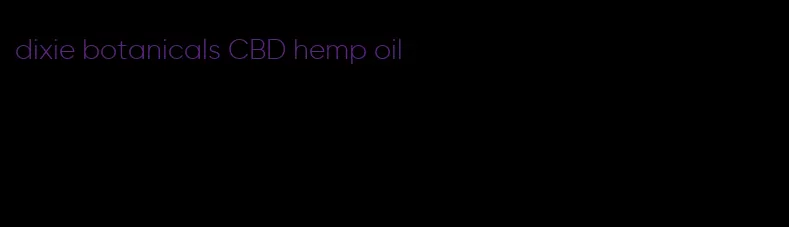 dixie botanicals CBD hemp oil