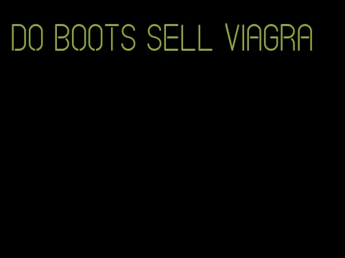 do Boots sell viagra