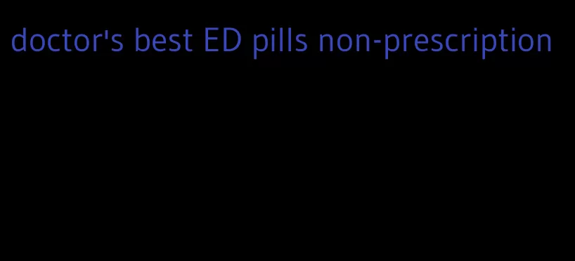 doctor's best ED pills non-prescription