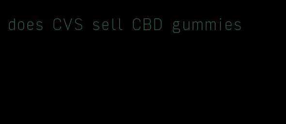 does CVS sell CBD gummies