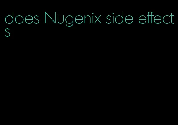 does Nugenix side effects