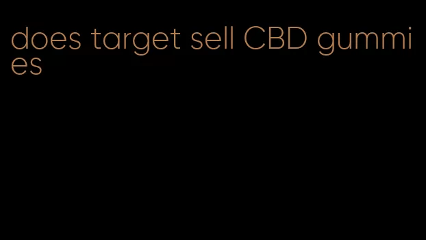 does target sell CBD gummies