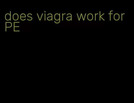 does viagra work for PE