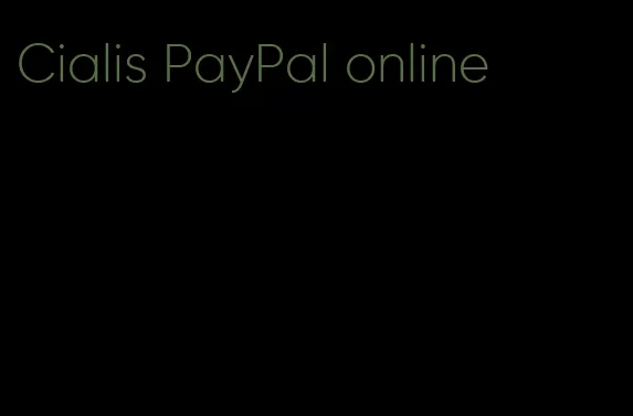 Cialis PayPal online