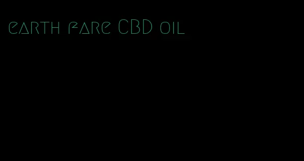 earth fare CBD oil