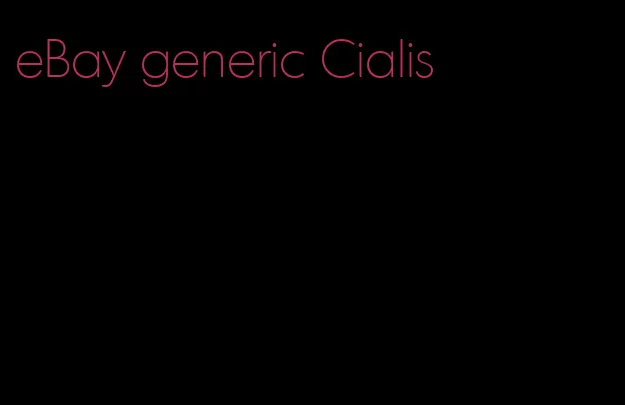 eBay generic Cialis